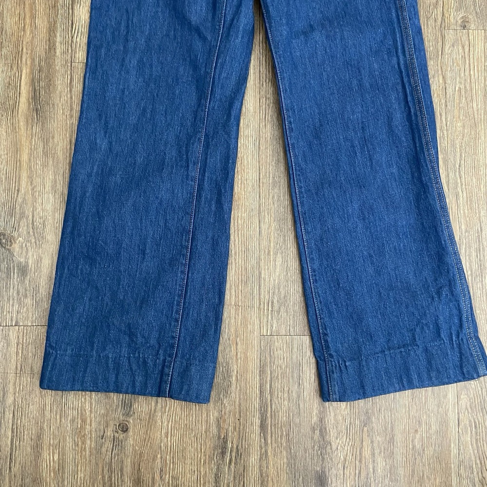 Re/Done Originals Women's 70s Pocket Flare Wide Leg Jeans Size 30x29 - Picture 3 of 10